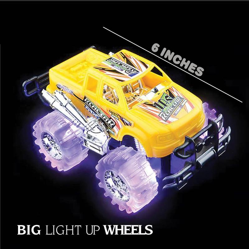 ArtCreativity Light Up Monster Trucks for Boys and Girls, Toy Truck Set of 2, Monster Trucks for Boys 3-6 Years Old, Toddler Monster Truck Toys, Light Up Trucks, Easter Gifts for Kids