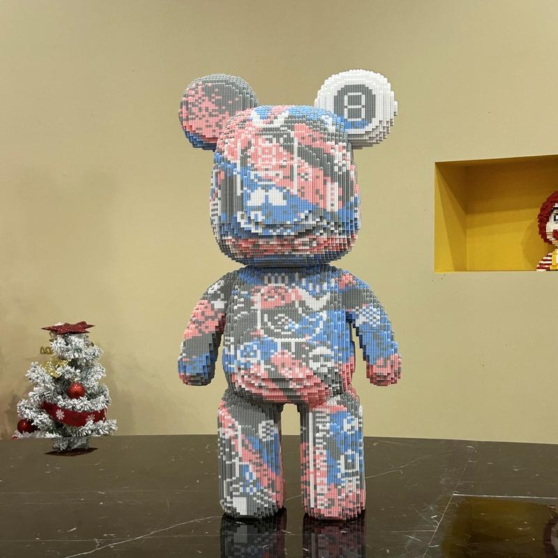 Fashionable bear- Multi Color Compressed Link Small Building Blocks Series