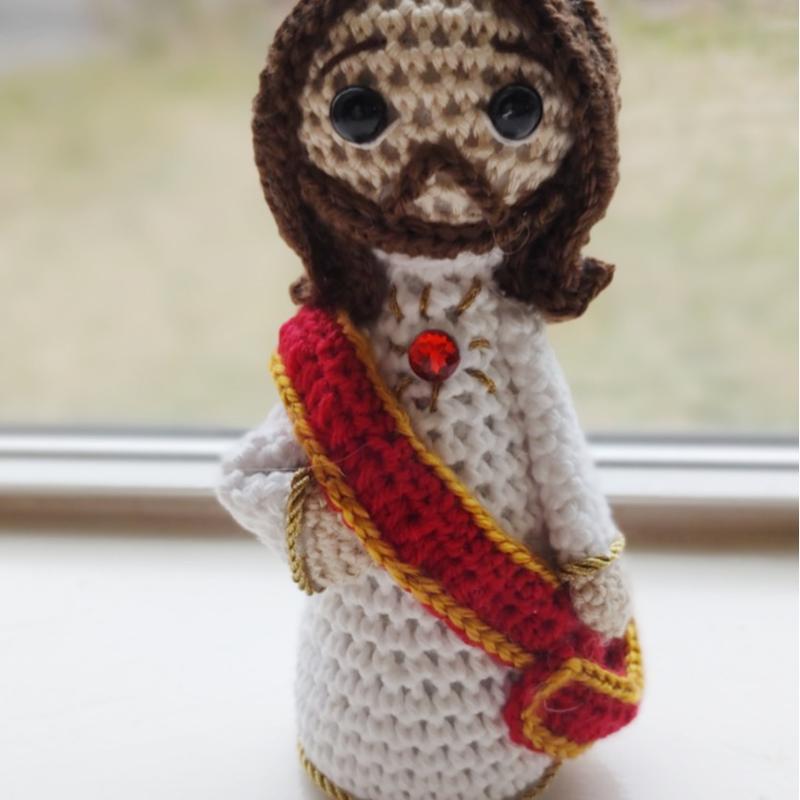 Sagrado Corazon de Jesus Crochet Amigurumi