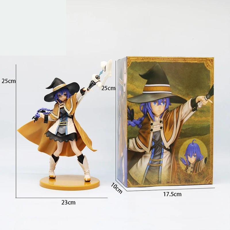 25cm Magician Roxy Migurdia Action Figure Mushoku Tensei：Jobless Reincarnation Anime Figure PVC Adult Collection Model Doll Toys