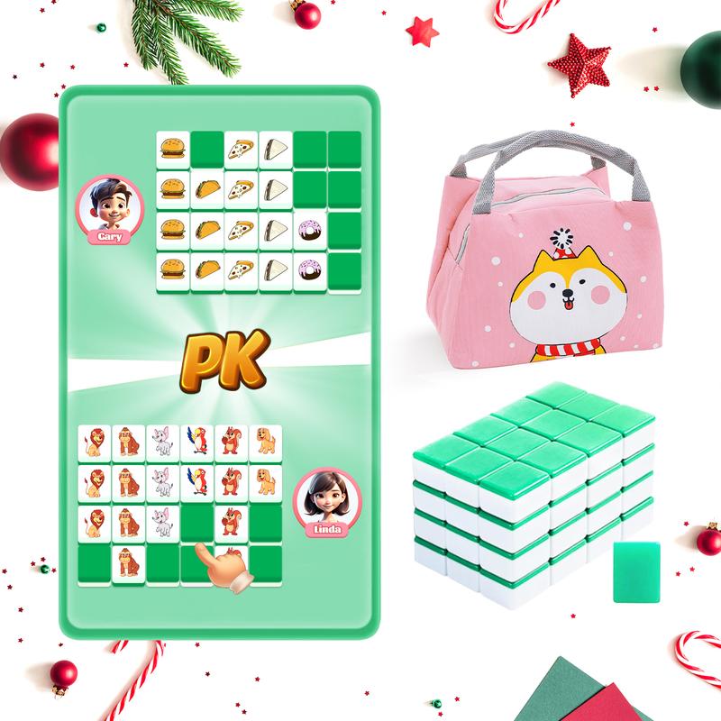 Various Pattern Board Game Limited Edition Flag vs 12 Animals vs 12 Constellation vs Pet Flag vs Pet food vs Cute Pink Cartoon Pattern Popular Seaside Escape game Blocks Accessories Family Game