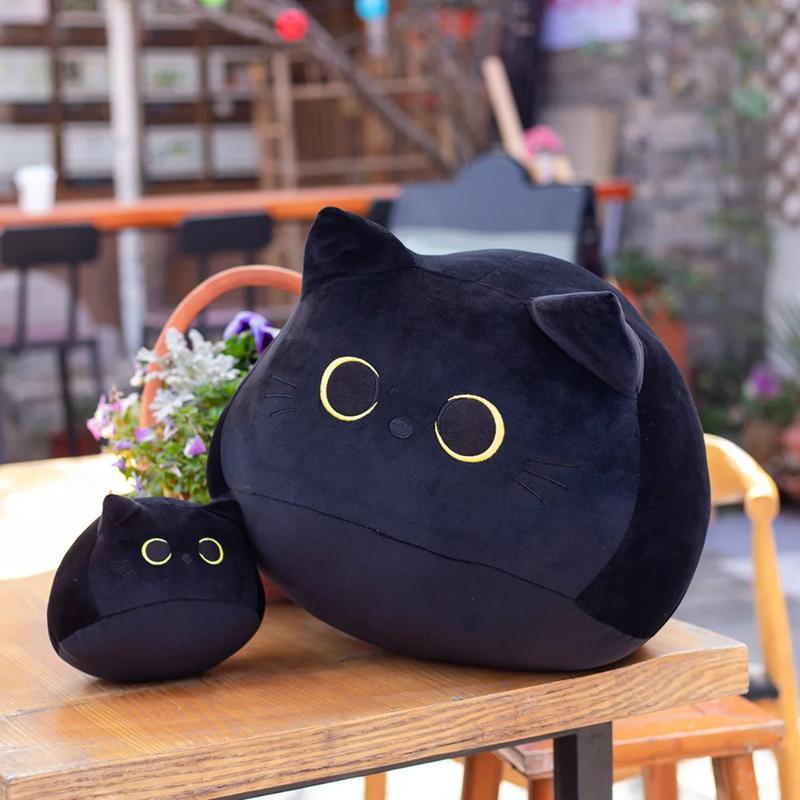 Cute Black Cat Pillow Plush Doll Toy