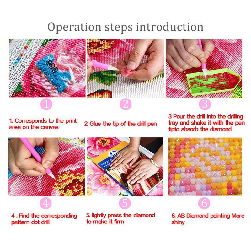 DIY Artificial Rhinestones Arts Painting Kit Without Frame, Stitch And Flamingo Pattern DIY Painting, Handmade Craft Art Decoration