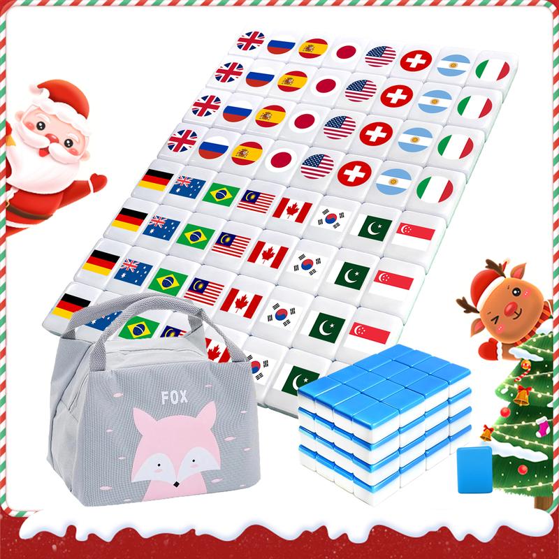 Various Pattern Board Game Limited Edition Flag vs 12 Animals vs 12 Constellation vs Pet Flag vs Pet food vs Cute Pink Cartoon Pattern Popular Seaside Escape game Blocks Accessories Family Game