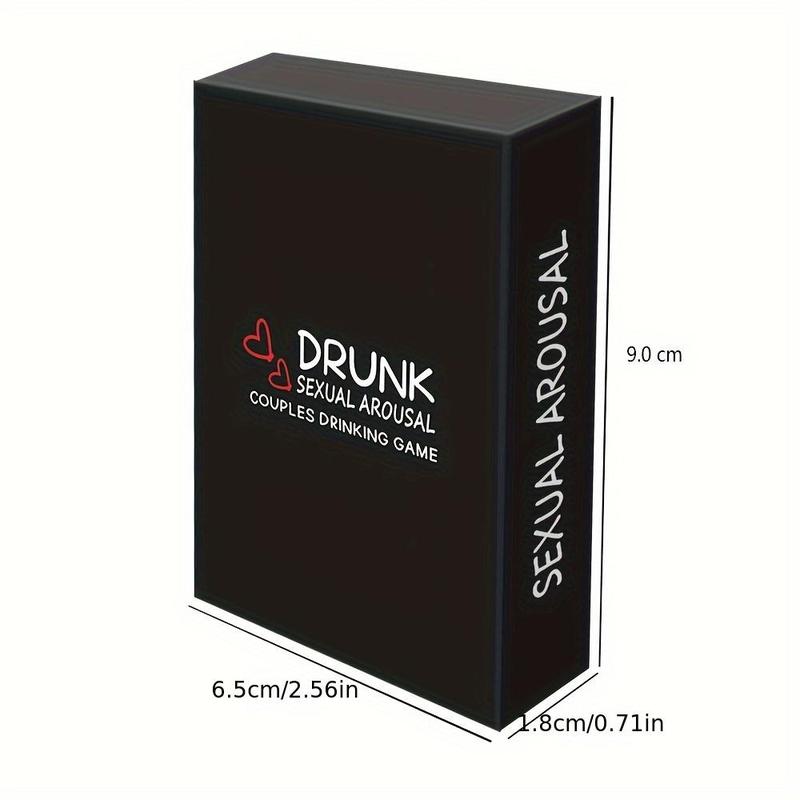 Drunken Card Game, 1 Box Interactive Couple Card Stock, Suitable for Date Night Party Game Adults Valentine's Day