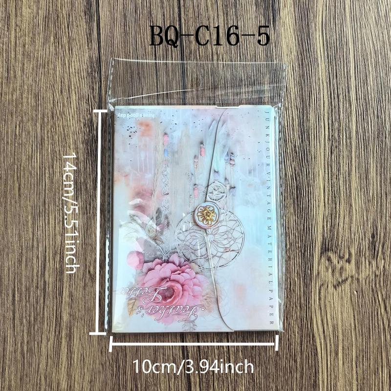 Vintage Feather Design Paper Sheets, 30 Sheets Scrapbooking & Stamping Decorative Paper Materials, DIY Decorative Supplies