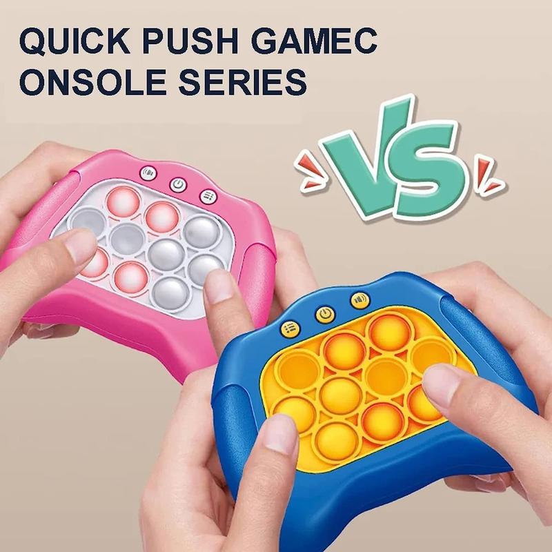 Popping Quick Push Game Console without Battery, Pop-up Game Fidget Toy, Pop It Game Controller, Gift Stress Anxiety Relief Sensory Toy