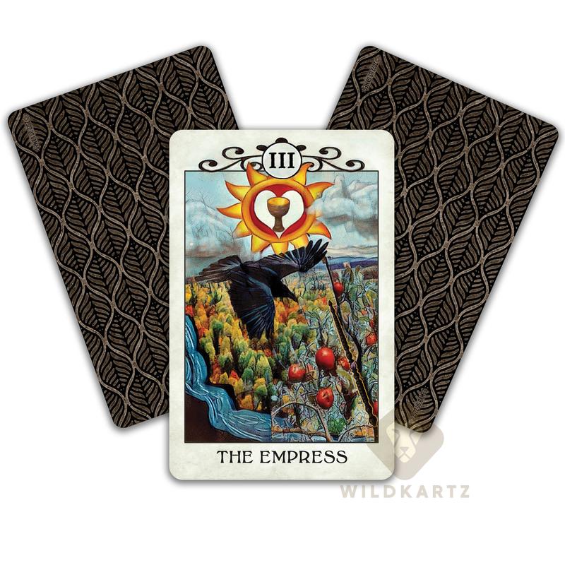 Crow Tarot Pocket Edition: 78 Tarot Card Deck & Guidebook; Divination tool for tarot readings, psychic readings, fortune telling, spiritual, unique tarot