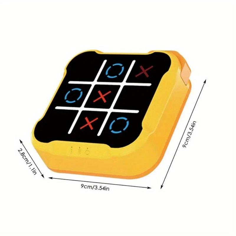 Electronic Tic-Tac-Toe Game, Educational Chessboard, Portable Chess Board Game, Indoor Recreation Equipment for Home & Office, Christmas Gift