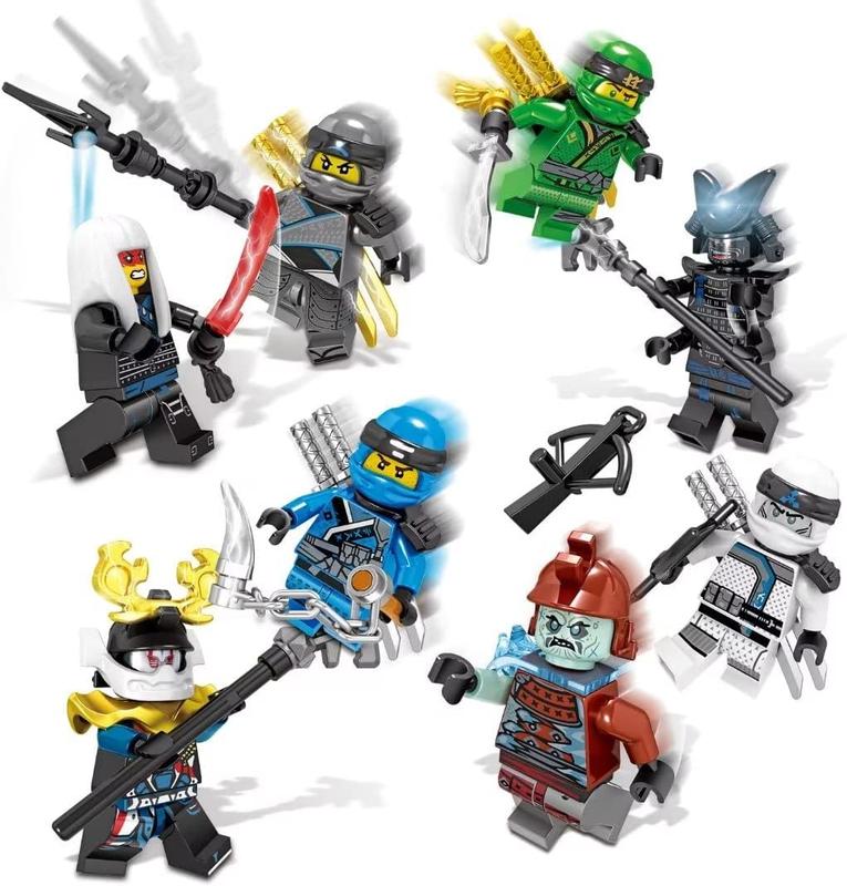 24 Pack Ninja Mini Action figures Sets Action Figure with Luxury Ninja Weapons Building Blocks Sets ,Ninjago Toys for Boys & Girls Collection