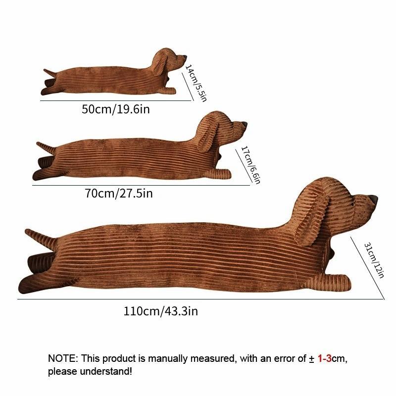 Cute Long Dog Shaped Plush Toy, Stuffed Animal Pillow, Soft & Comfy Plush Cushion for Sofa, Bed, Sofa, Office, Car, Home Decor, Christmas Gift