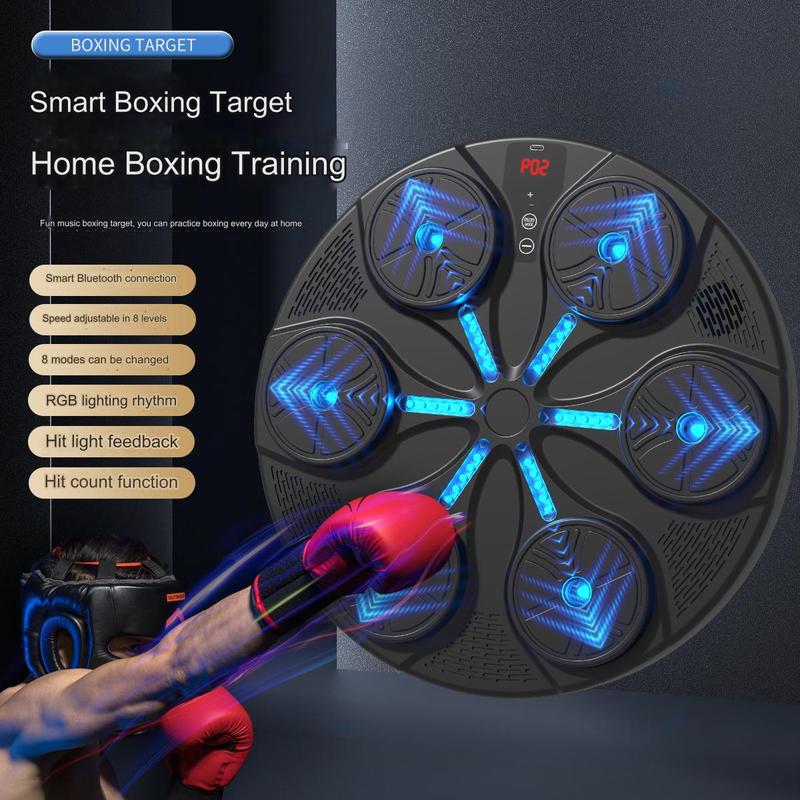 New 6-button boxing machine, smart 2.0 Bluetooth music boxing target, boxing gloves included, enjoy the joy of music and boxing at home