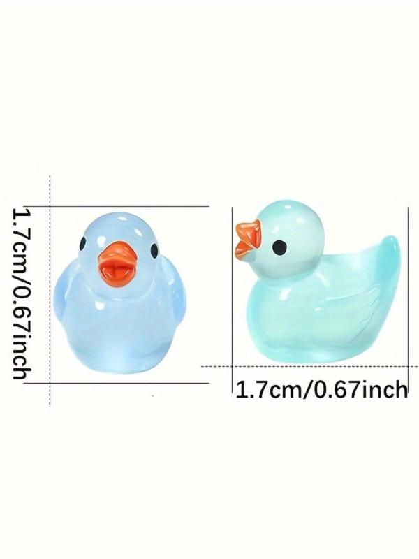 Glow in The Dark Duck Beads, Cute Mini Resin Duck Beads, DIY Jewelry Making Supplies for Bracelet Necklace Earrings