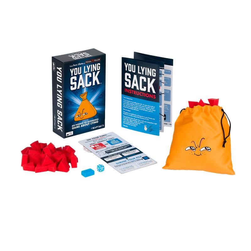 You Lying Sack - A Bluffing Party Game by Exploding Kittens and Penn Jillette - Ages 7+ - 3-6 Players - Family Fun