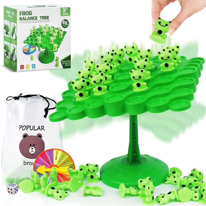 Frog Balance Game Toys,Two-Player Balance Game Tree Parent-Child Interactive Family Tabletop Puzzle Game Toy,Birthday Board Games for Kids Ages 4 5 6 7 8-12