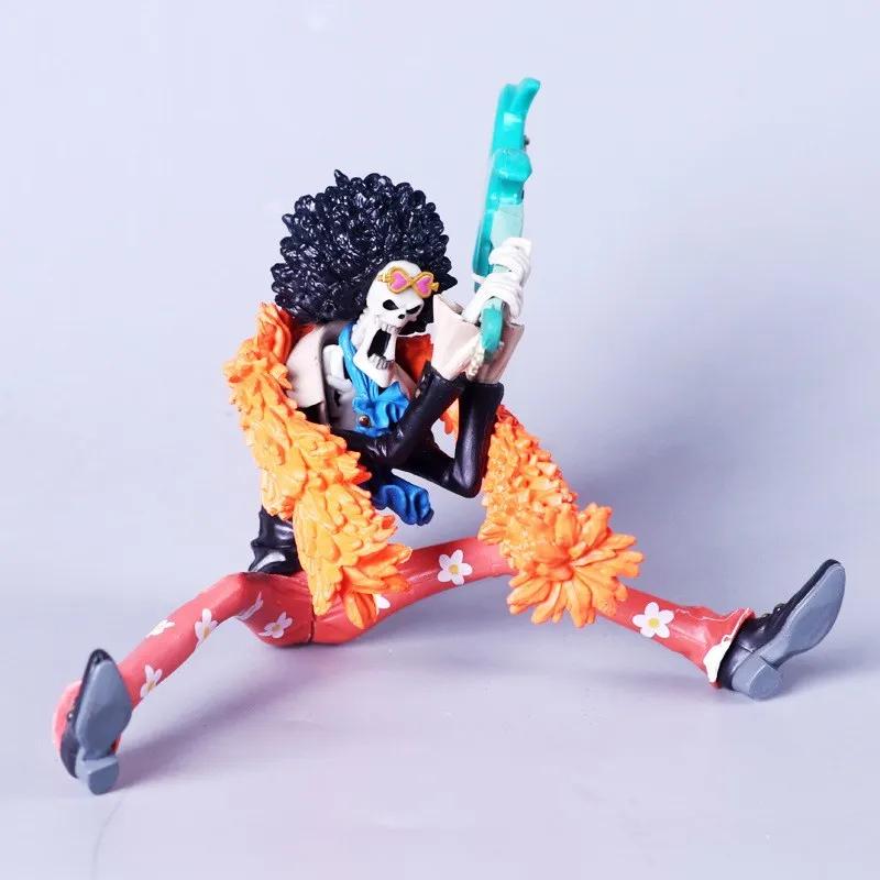 Anime One Piece Figure Brook King Of Souls Musician Manga Action Figure Collection Model Toys Hobby Ornaments Gift 18cm Dolls