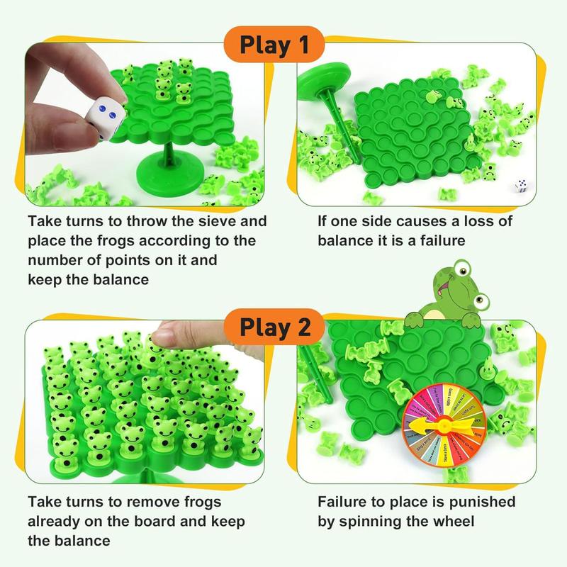 Frog Balance Game Toys,Two-Player Balance Game Tree Parent-Child Interactive Family Tabletop Puzzle Game Toy,Birthday Board Games for Kids Ages 4 5 6 7 8-12