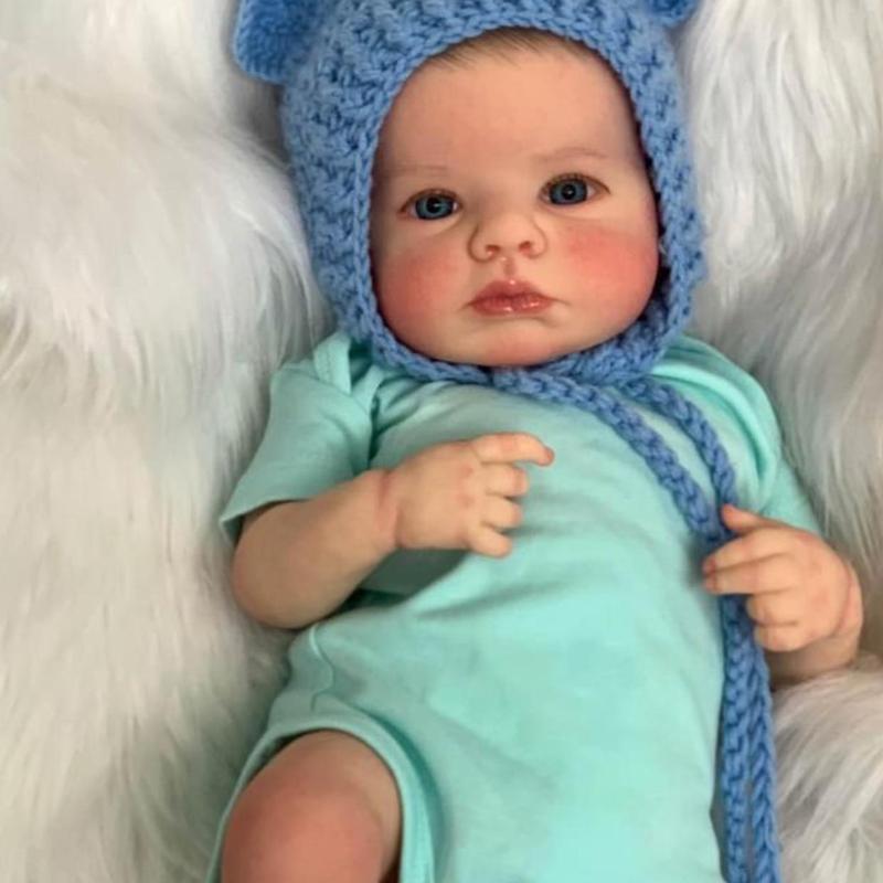 Realistic Baby Doll Toy, 1 Count Lifelike Reborn Baby Doll, Adorable Real Baby Doll, Hat Included