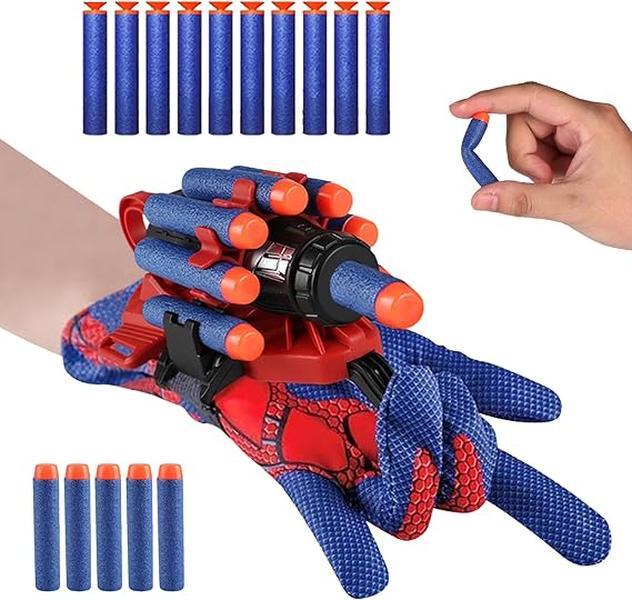 Spider Web Shooter, Spider Web Gloves,Children Educational Toys, Superhero Wrist Launcher Toy, Spider Gloves Man Cosplay Gift for Kids