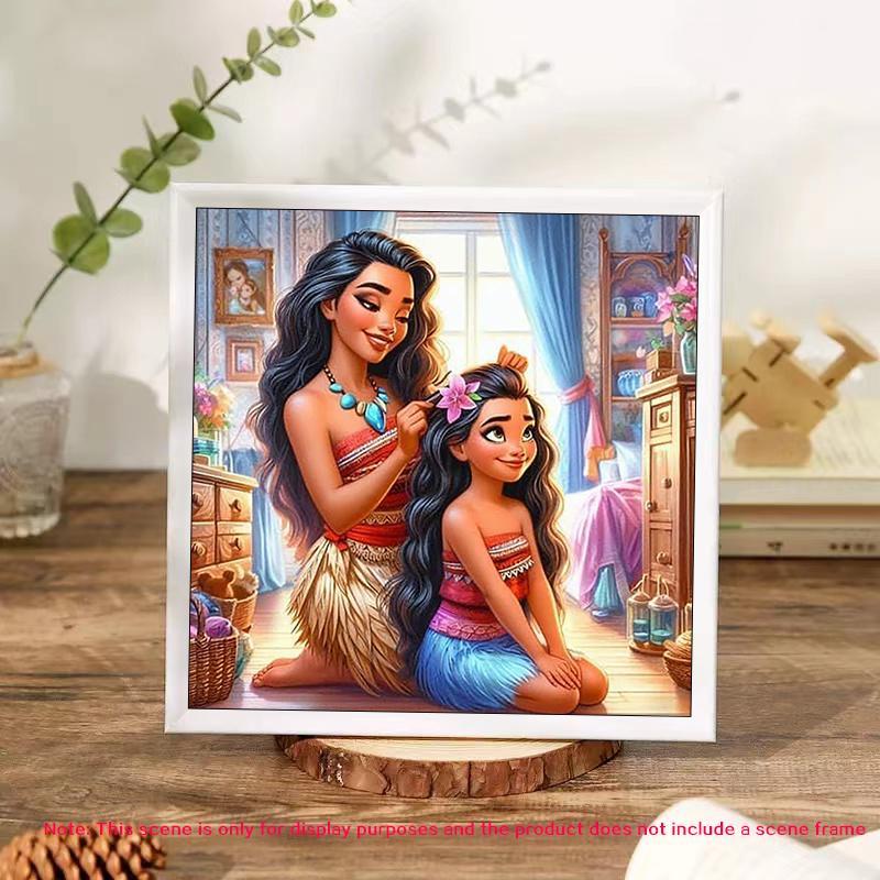 Cartoon Princess Pattern DIY Diamond Arts Colorful Painting Kit without Frame, DIY 5D Diamond Arts Colorful Painting for Bedroom Home Wall Decor