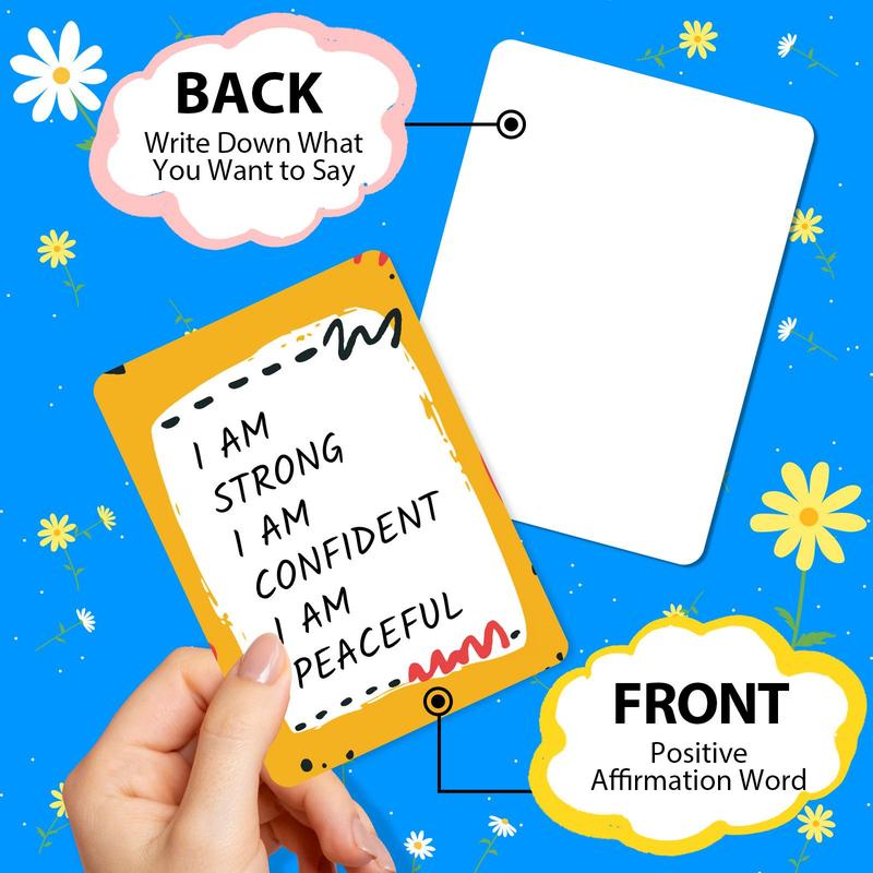 English Workplace Motivational Cards, 50pcs set Self-discipline Text Motivational Quotes Positive Energy Postcards, Greeting Cards