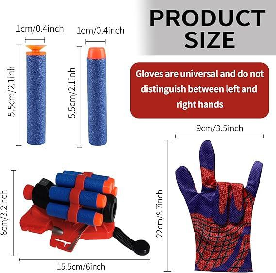 Spider Web Shooter, Spider Web Gloves,Children Educational Toys, Superhero Wrist Launcher Toy, Spider Gloves Man Cosplay Gift for Kids