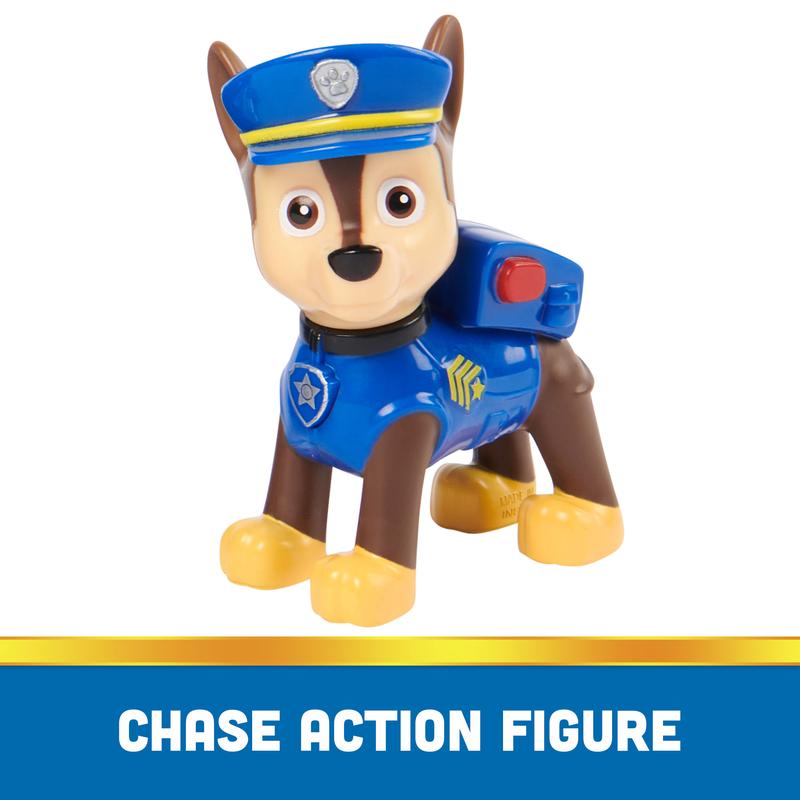 PAW Patrol, Chase’s Patrol Cruiser, Toy Car with Collectible Action Figure, Sustainably Minded Kids Toys for Boys & Girls Ages 3 and Up