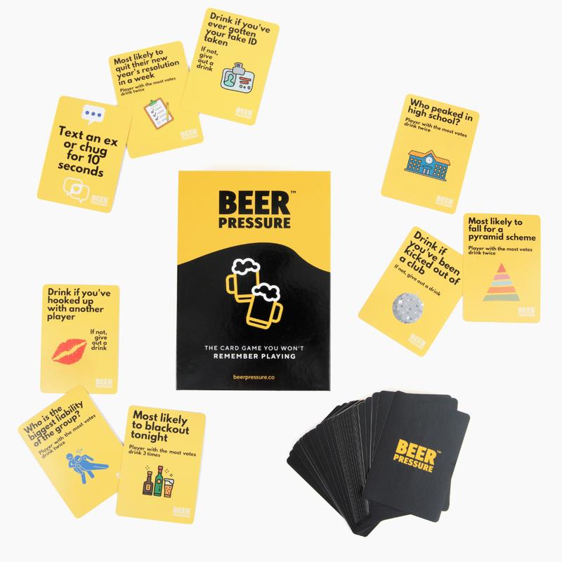 Beer Pressure - Drinking Card Game for Parties, Pregames, and Game Nights. The Perfect Party Gift!