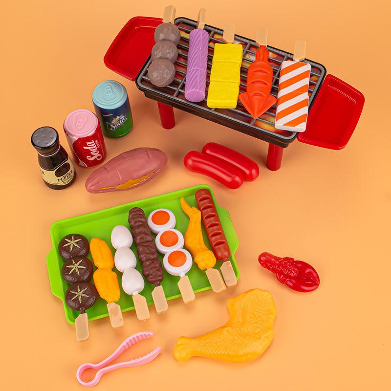 Children's house barbecue toy set simulation food Cosplay game gift