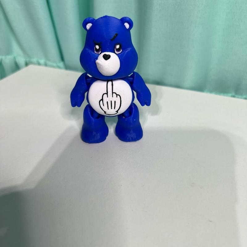 3D printed mini flexible bears Fu bear stoner bear