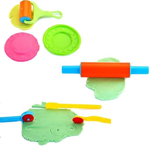 44 Pieces Play Dough Accessories Set for Kids, Playdough Tools with Various Plastic Molds, Rolling Pins, Cutters