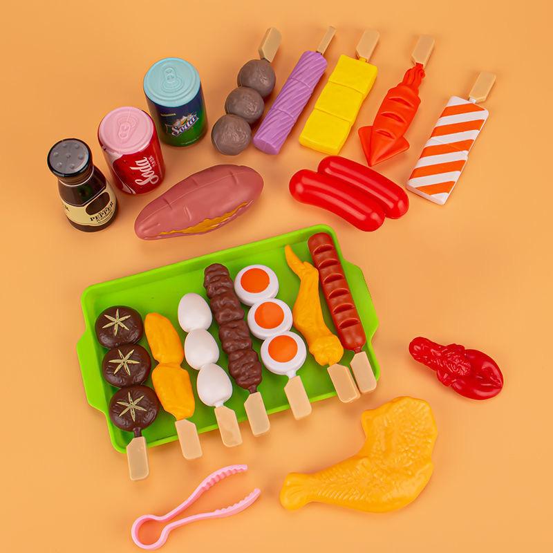 Children's house barbecue toy set simulation food Cosplay game gift