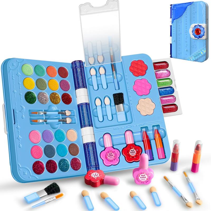 Christmas gift  Kids Makeup Kit for Girl, Washable Play Make Up Toys Set with Mirror, Beauty Dress Up Set Toys