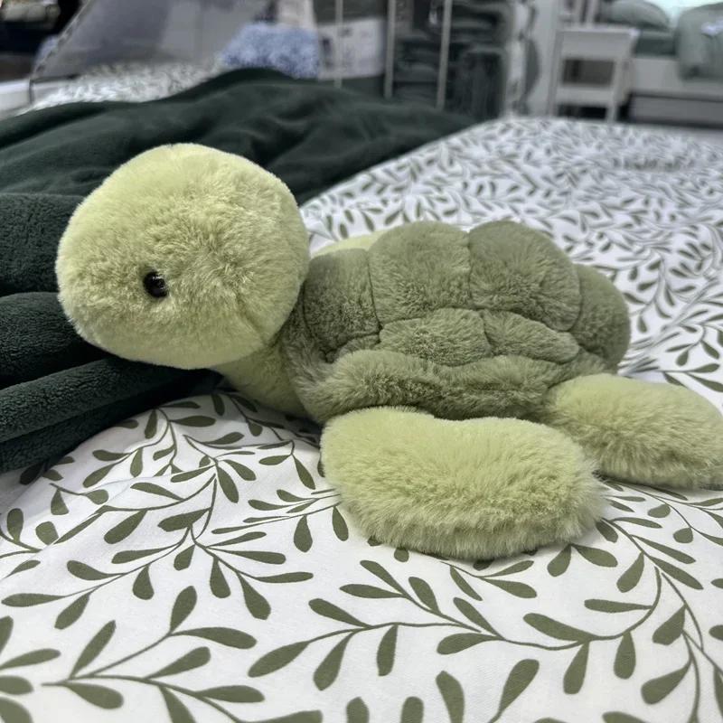 Realistic Tortoise Plush Toys Sea Turtle Soft Cute Animal Doll Stuffed Keyring Car Bag Children Gift