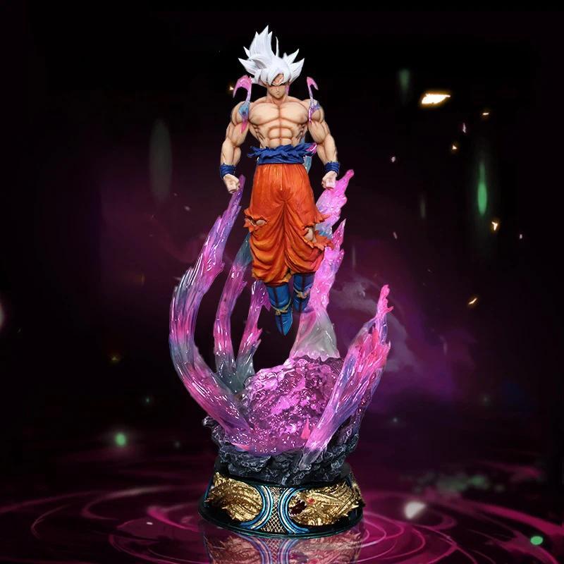 Dragon Ball Anime Figure 25cm Son Goku Ultra Instinct Super Saiyan Figurine Statue Pvc Statue Model Ornament Collection Figurine Gift