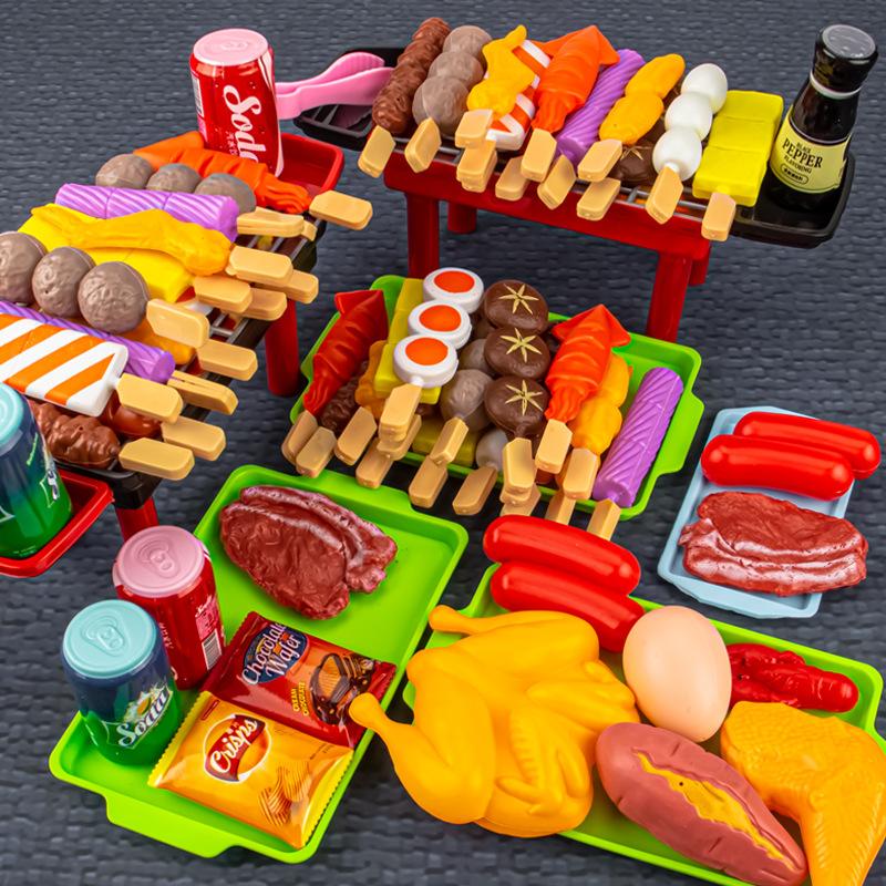 Children's house barbecue toy set simulation food Cosplay game gift