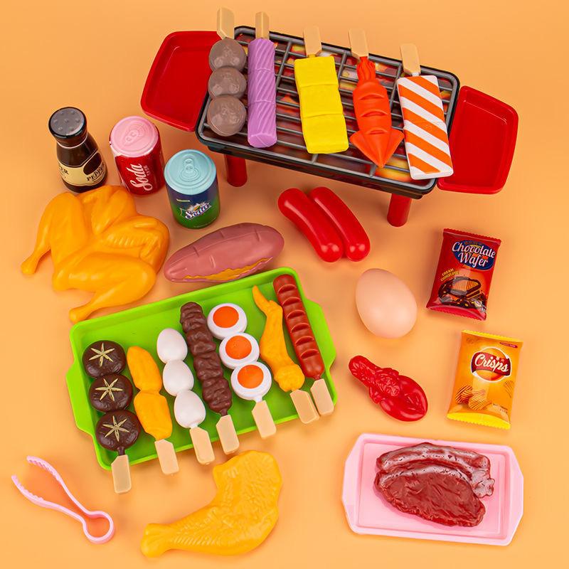 Children's house barbecue toy set simulation food Cosplay game gift