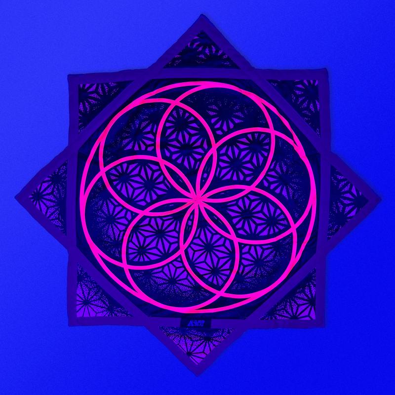 Flower of Life - UV Pink- Flow Star - Flow Toy