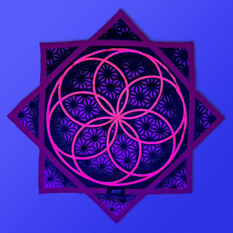 Flower of Life - UV Pink- Flow Star - Flow Toy