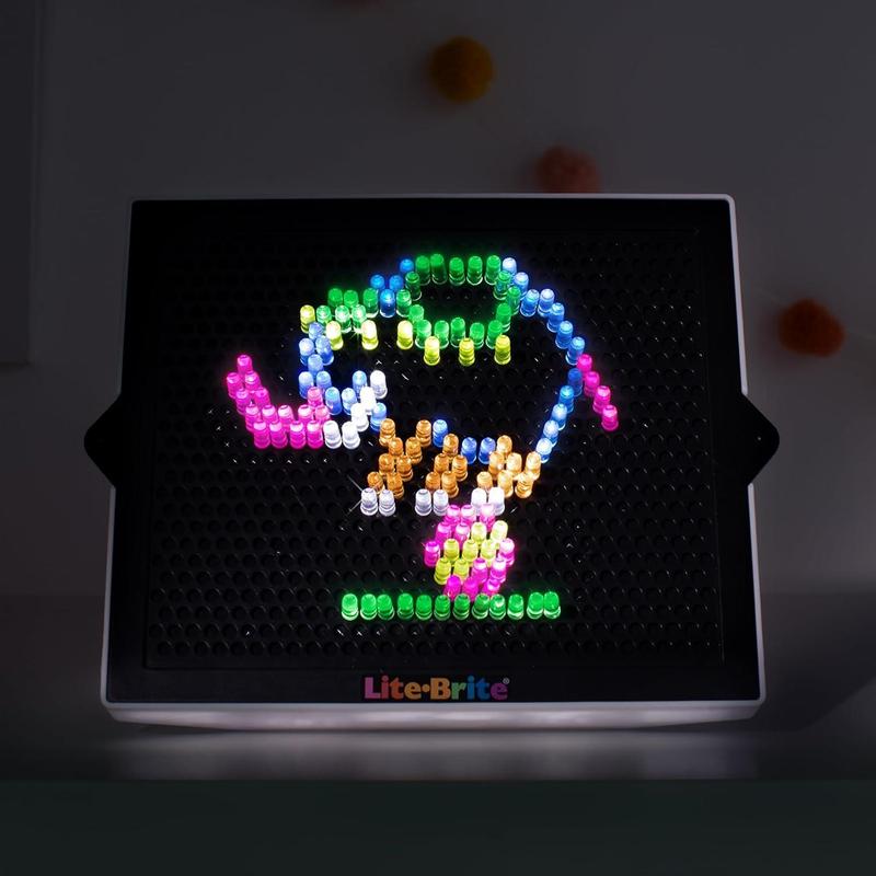 Lite Brite Classic, Favorite Retro Toy - Create Art with Light, STEM, Educational Learning, Holiday, Birthday, Gift, Boys, Kid, Toddler, Girls Age 4+