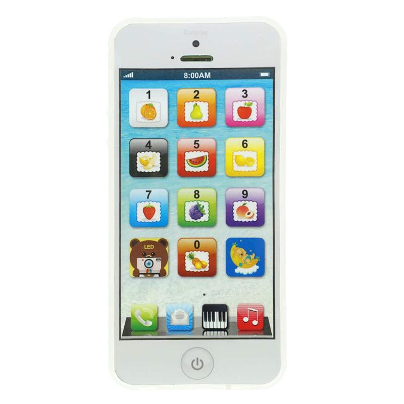 Phone Toy Play Mobile Cell Phone Music Learning for Child Toddle Baby Kid White Kid Toy