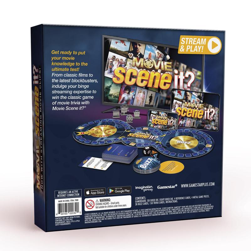 Movie Scene It? Streaming Family Party Board Game Gamestar+