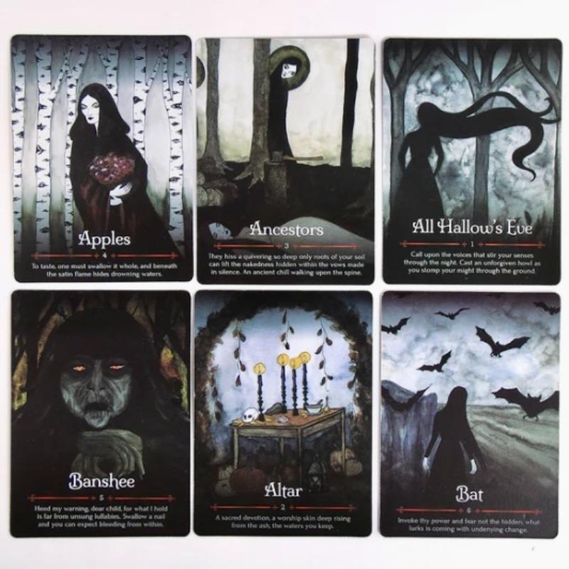 Seasons Of The Witch Themed Card, 1 Box Tarot Card Game, Holiday Party Game for Family Friends Classmate