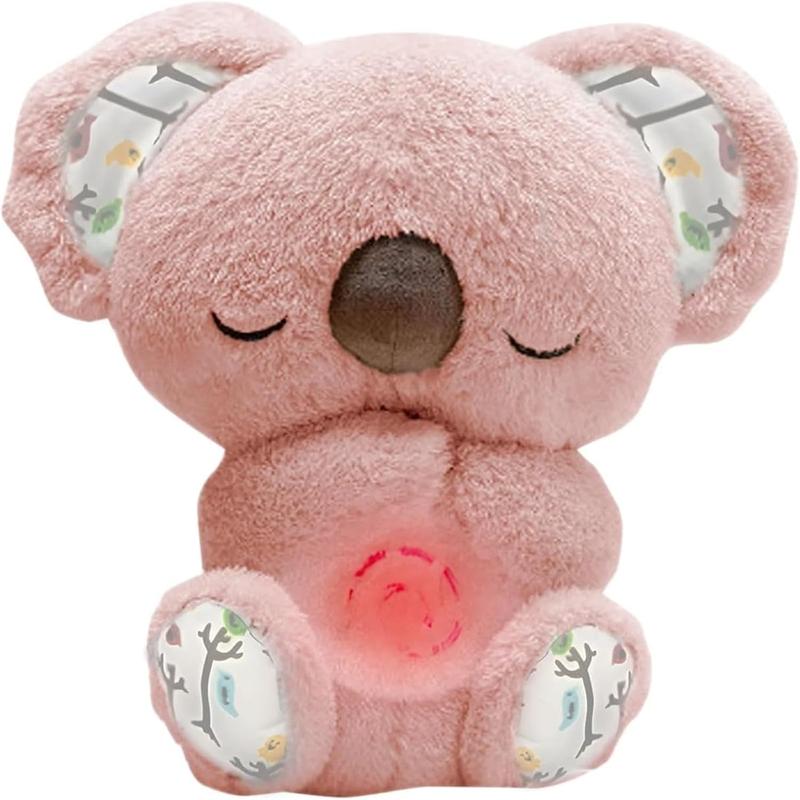 Anxiety Relief Plush Animal Breathing Relief Plush Animal Baby Sound Machine with Sensory Details Music Lights and Rhythmic Breathing Movements