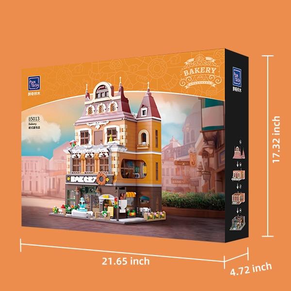 PANTASY European Bakery Modular Building Set, Construction Building Kit for Adults and Teen, Famous Landmarks Collection Model Building Blocks Set Toys, City Simulation, Fall Deals For You, Lowest Price Across All Platforms (2663 pieces) (85013)