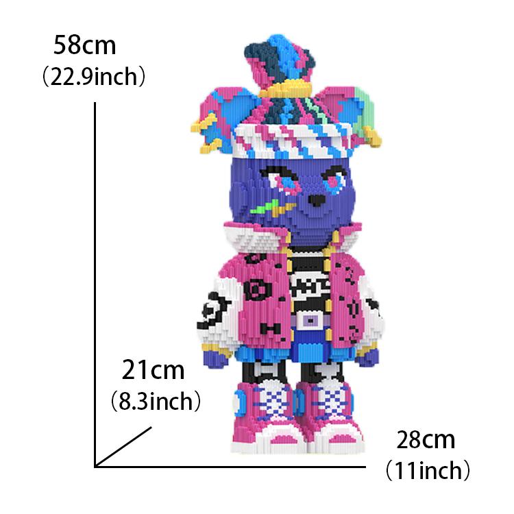 Build Your Bear - OZTZ 3D Puzzle Kit | 7200 Pieces for Creative Play | Educational & Interlocking Blocks | Ideal for Home & Office Decor