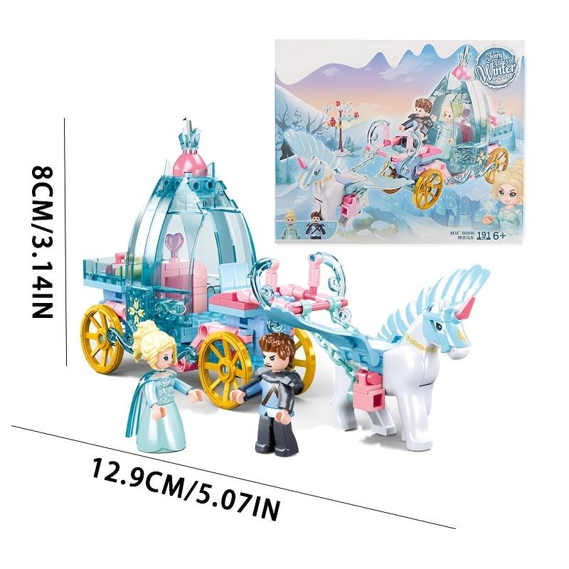 Ice and Snow Castle Building Blocks Assemble Puzzle Toys and Give Girls Gifts