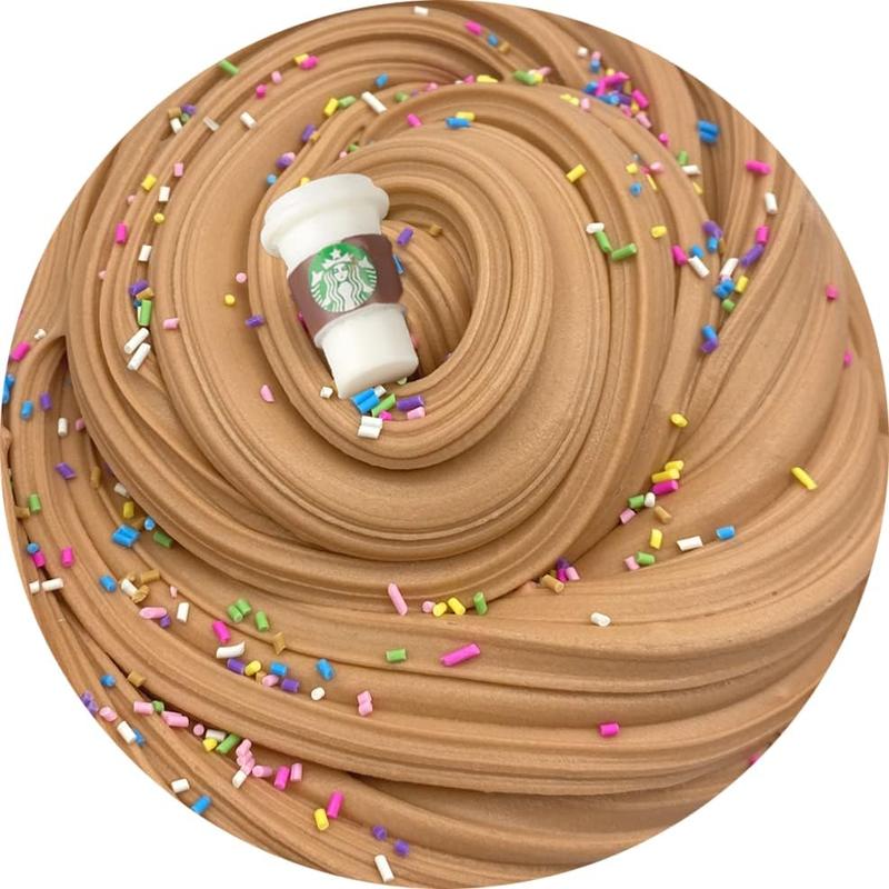 Chocolate Slime Scented Stretchy Butter Latte Slime Toy, Super Soft and Non-Sticky (200ml)