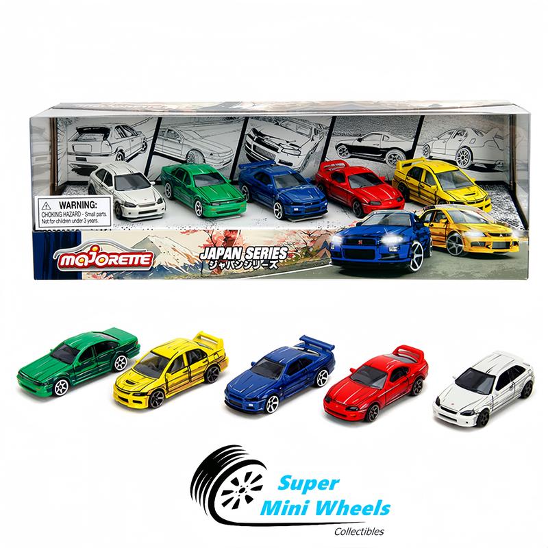 Majorette 1:64 5-Car Set Gift Pack Japan Series JDM Tuners