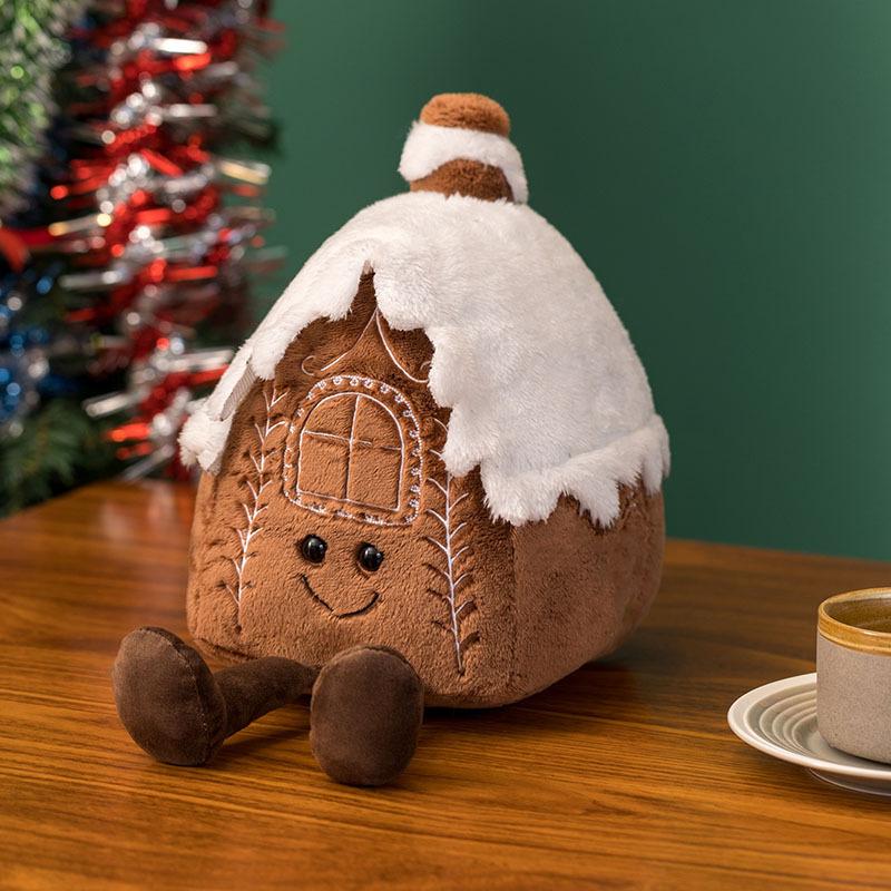 Plush toy Gingerbread house Christmas gift Gingerbread man Children's day toy